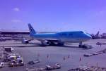 Im Oktober 2007 eine Boeing 747 der Korean Airlines in Los Angeles zum Start bereit.