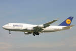 Lufthansa, D-ABTF, Boeing B747-430, msn: 24967/848,  Thüringen , 20.Mai 2005, FRA Frankfurt, Germany.