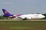 Thai Airways, HS-TGJ, Boeing B747-4D7, msn: 24459/777,  Hari Phunchai , 19  .Mai 2005, FRA Frankfurt, Germany.