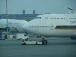 Die schnauze der Boing 747-400 auf den John F. Kennedy International Airport. Im Hintergrund sieht man noch eine Israelische und links eine Egyptische Maschiene. Aufgenommen am 19.04.08