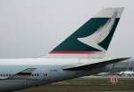 Cathay Pacific Airways, B-HUI, Boeing, 747-400 (Seitenleitwerk/Tail), 21.04.2013, FRA-EDDF, Frankfurt, Germany