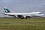 Cathay Pacific Cargo, B-HUO, Boeing, B747-467F, 06.10.2013, AMS, Amsterdam, Netherlands         