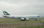 Cathy Pacific B 747-467 B-HUB am 10.06.2013 auf dem Flughafen Frankfurt