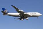 United Airlines, N104UA, Boeing, B747-422, 04.05.2014, FRA, Frankfurt, Germany         