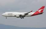 Landeanflug B747 Qantas in Frankfurt.

