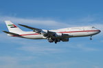 Abu Dhabi Amiri Flight Boeing B747-8Z5(BBJ) A6-PFA, cn(MSN): 37500,
Zürich-Kloten Airport, 09.07.2016.