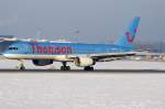 Thomsonfly, G-OOBA, Boeing, B757-25A, 16.01.2010, SZG, Salzburg, Austria     