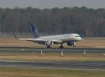 Continental Airlines B 757-224 N17126 bei der Landung in Berlin-Tegel am 03.04.2010