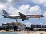 American Airlines B 752 Landeanflug St.Maarten
