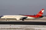 Nordwind Airline Boeing 757-2Q8 VQ-BAK Flughafen Salzburg 10.01.2009