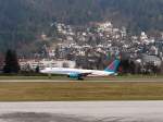 Bei der Landung am Flughafen Kranebitten in Innsbruck habe ich diese Boeing 757-28A der First Choice Airways am 08.03.08 fotografiert.
