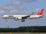 NWA B757-200 N546US im Anflug auf 23L in DUS / EDDL / Düsseldorf am 22.07.2007