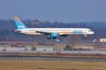 4X-BAW / Arkia / B757-3E7 in MUC im Landeanflug aus Tel Aviv (TLV) 22.01.2011