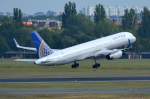 N26123 United Airlines Boeing 757-224 (WL)    in Tegel am 03.09.2014 gestartet