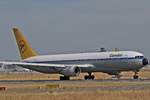 Condor, D-ABUM, Boeing, 767-31B ER wl,  Achim  ~ Retro-Lkrg., FRA-EDDF, Frankfurt, 08.09.2018, Germany