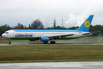 Uzbekistan Airways, Boeing B767-33P(ER) UK67003, cn(MSN): 40534,
Frankfurt Rhein-Main International, 27.05.2019.