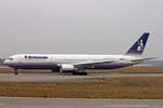 Britania Airways, G-OBYH, Boeing 767-304ER, msn: 28883/737, 15.Januar 2005, GVA Genève, Switzerland.