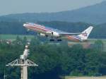 American Airlines B 767 ohne Kennung takeoff Runway 16 Airport Zürich