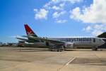 B 767-219 (S7-SEZ)von Air Seychelles in Mahe auf den Seychellen, im Nov.2010.