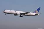 United Airlines, N656UA, B767-322(ER) im Landeanflug in MUC aus Chicago (ORD) 18.09.2012
