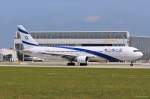 4X-EAR / EL AL Israel Airlines / B767-352(ER) beim Start in MUC nach Tel Aviv (TLV) 12.06.2014