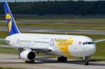 JU-1011 MIAT - Mongolian Airlines Boeing 767-3W0 (ER)   in Tegel gelandet am 20.08.2014