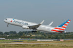 American Airlines Boeing 767-323(ER) N389AA am 28.08.2016 in Düsseldorf.