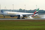 Emirates Boeing B777-31H(ER) A6-EGQ, cn(MSN): 41076,
Flughafen München, 20.08.2018.