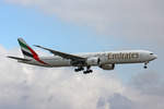 Emirates Airways, A6-ENN, Boeing 777-31HER, msn: 41360/1177, 20.März 2021, ZRH Zürich, Switzerland.