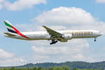 Emirates Airlines, A6-EQH, Boeing, B777-31H-ER, 26.06.2021, ZRH, Zürich, Switzerland