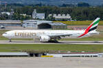 Emirates Airlines, A6-EQM, Boeing, B777-31H-ER, 06.08.2021, GVA, Geneve, Switzerland
