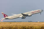 Qatar Airways, A7-BEQ, Boeing, B777-3DZ-ER, 10.10.2021, CDG, Paris, France