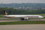 Singapore Airlines, 9V-SWU, Boeing 777-312ER, msn: 42235/1124, 01.Mai 2022, ZRH Zürich, Switzerland.