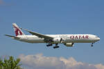 Qatar Airways, A7-BOD, Boeing 777-367ER, msn: 36165/839, 01.Mai 2022, ZRH Zürich, Switzerland.