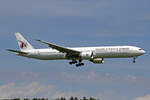 Qatar Airways, A7-BOC, Boeing 777-367ER, msn: 36164/845, 21.Mai 2022, ZRH Zürich, Switzerland.