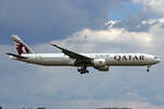 Qatar Airways, A7-BOD, Boeing 777-367ER, msn: 36165/839, 30.Juli 2022, ZRH Zürich, Switzerland.
