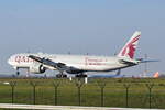 A7-BAV , Qatar Airways , Boeing 777-3DZER ,  Berlin-Brandenburg  Willy Brandt  , BER , 12.11.2022 ,
