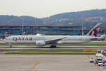 Qatar Airways, A7-BEH, Boeing B777-3DZER, msn: 60334/1375, 10.Oktober 2022, ZRH Zürich, Switzerland.