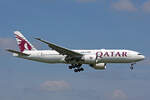 Qatar Airways, A7-BBF, Boeing B777-2DZLR, msn: 36018/842, 03.Mai 2023, ZRH Zürich, Switzerland.