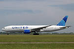 United Airlines, N787UA, Boeing B777-222ER, msn: 26939/43, 18.Mai 2023, AMS Amsterdam, Netherlands.