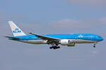 KLM Royal Dutch Airlines, PH-BQB, Boeing B777-206ER, msn: 33712/457,  Borobudur , 18.Mai 2023, AMS Amsterdam, Netherlands.