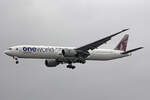 Qatar Airways, A7-BAF, Boeing B777-3DZLR, msn: 37661/815, 03.Juli 2023, LHR London Heathrow, United Kingdom.