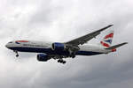 British Airways, G-VIIG, Boeing B777-236ER, msn: 27489/65, 03.Juli 2023, LHR London Heathrow, United Kingdom.