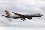British Airways, G-VIIL, Boeing B777-236ER, msn: 27493/127, 03.Juli 2023, LHR London Heathrow, United Kingdom.