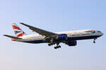 British Airways, G-VIIN, Boeing B777-236ER, msn: 29319/157, 03.Juli 2023, LHR London Heathrow, United Kingdom.