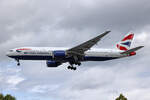 British Airways, G-YMMK, Boeing B777-236ER, msn: 30312/312, 03.Juli 2023, LHR London Heathrow, United Kingdom.