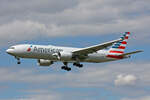 American Airlines, N754AN, Boeing B777-223ER, msn: 30262/345, 05.Juli 2023, LHR London Heathrow, United Kingdom.