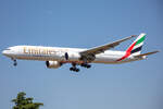 Emirates, A6-EQO, Boeing, B777-31H-ER, 25.06.2023, BRU, Brüssel, Belgien