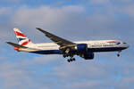 British Airways, G-VIIF, Boeing B777-236ER, msn: 27488/61, 06.Juli 2023, LHR London Heathrow, United Kingdom.