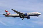British Airways, G-VIIK, Boeing B777-236ER, msn: 28840/117, 06.Juli 2023, LHR London Heathrow, United Kingdom.